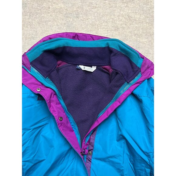 Vintage 90's Columbia Bugaboo Teal Full Zip Women's Winter Coat Women's Large - Picture 7 of 15